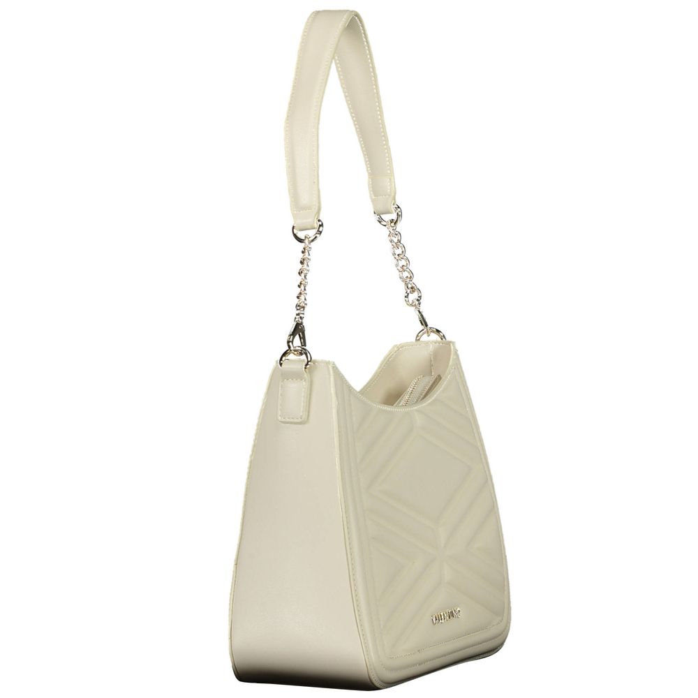 Beige Polyurethane Women's Bag