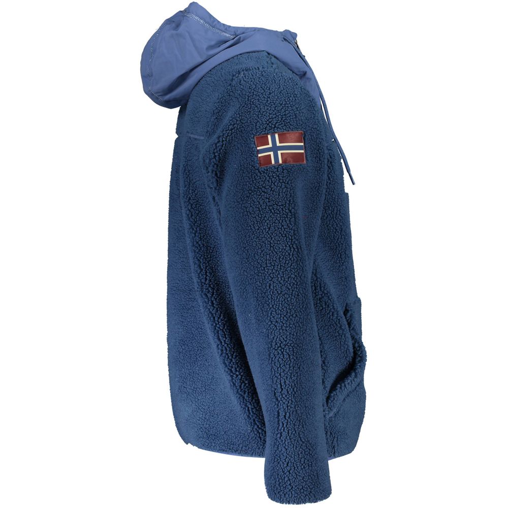 Blue Polyester Sweater