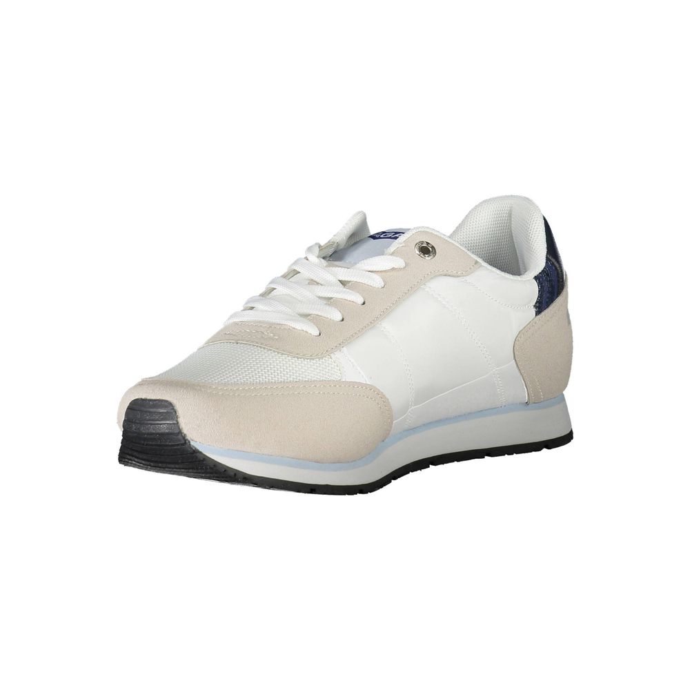 White Polyester Sneaker