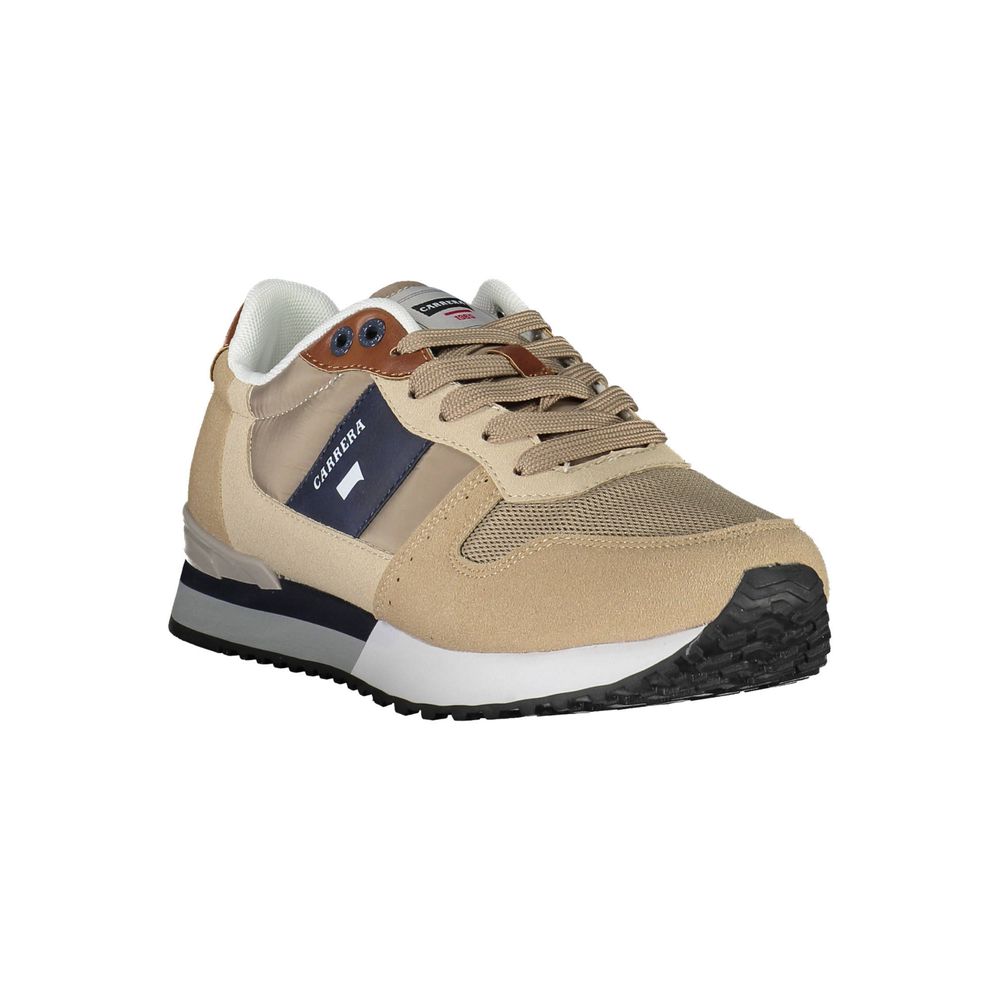Beige Polyester Sneaker