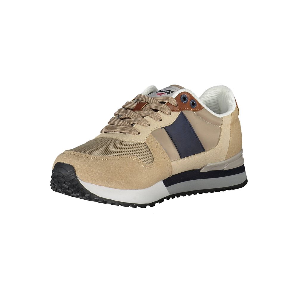 Beige Polyester Sneaker