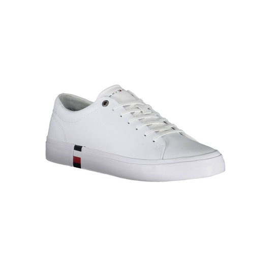 White Polyester Sneaker