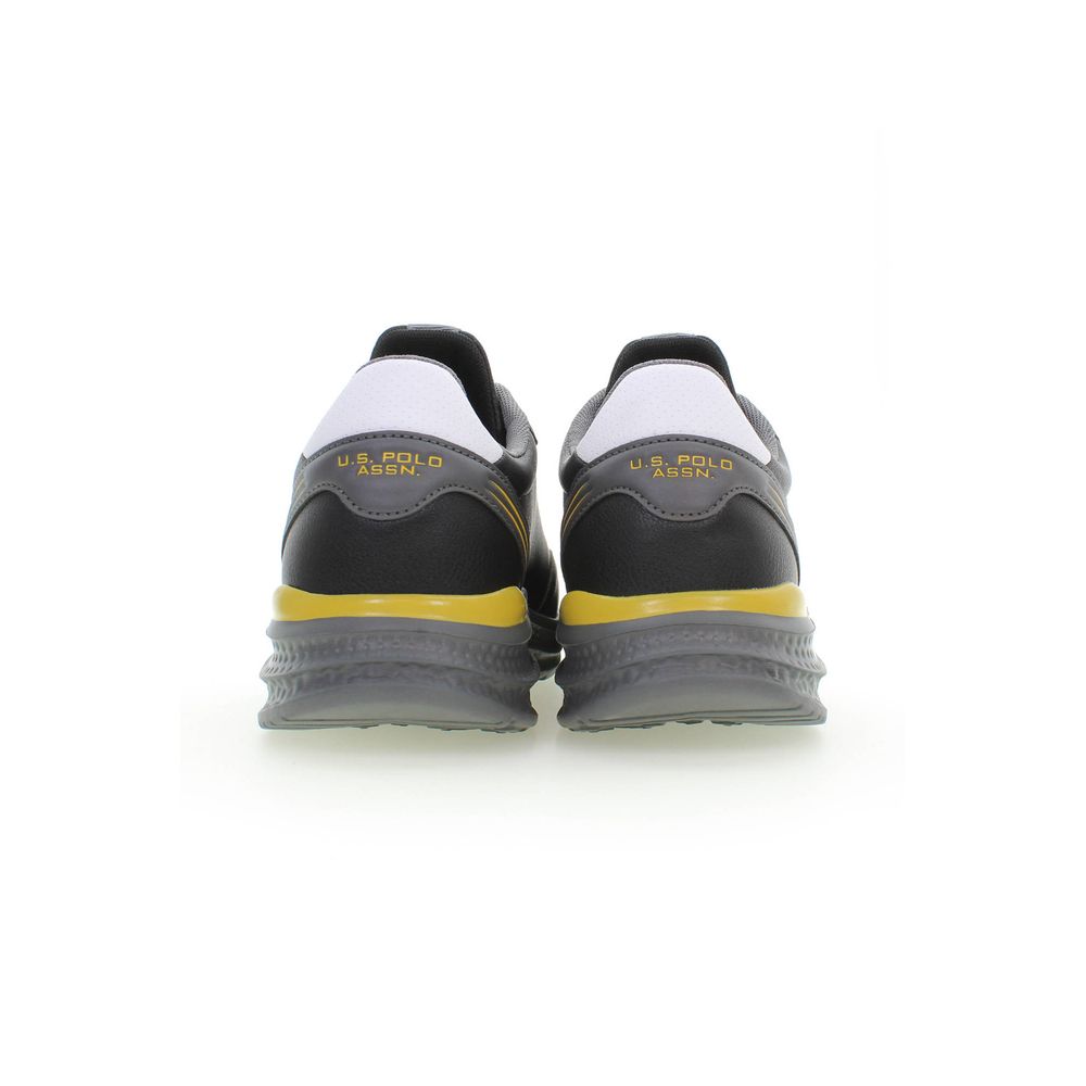 Black Polyester Sneaker