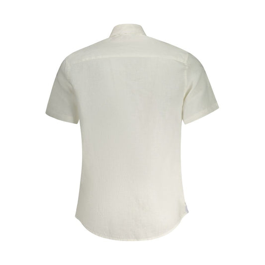 White Linen Men Shirt