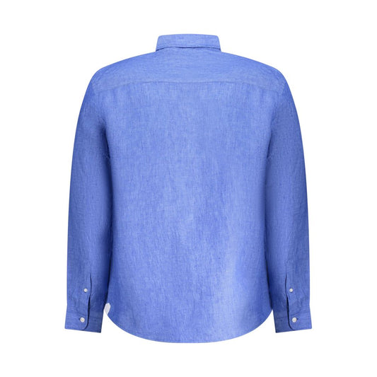 Blue Linen Men Shirt