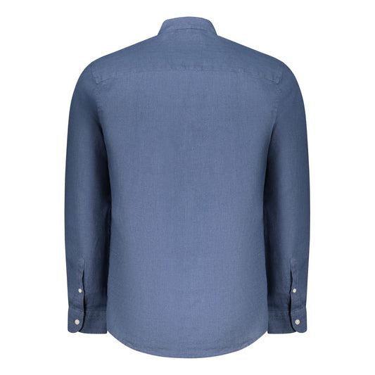 Blu Linen Men Shirt