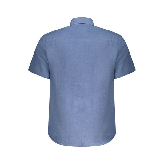Blu Linen Men's Shirt