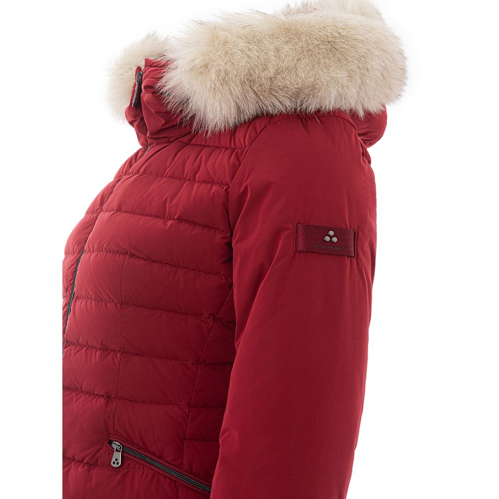 Bordeaux Polyester Jackets & Coat