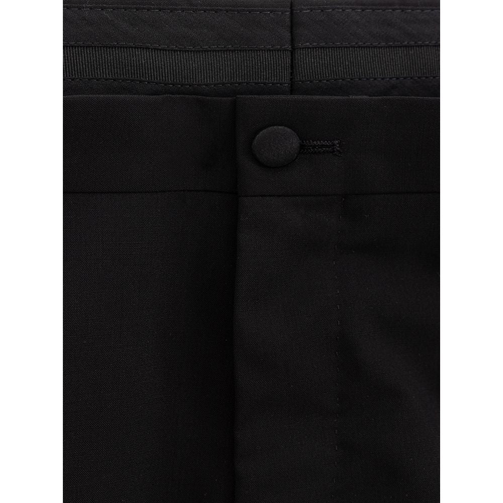 Black Wool Pant