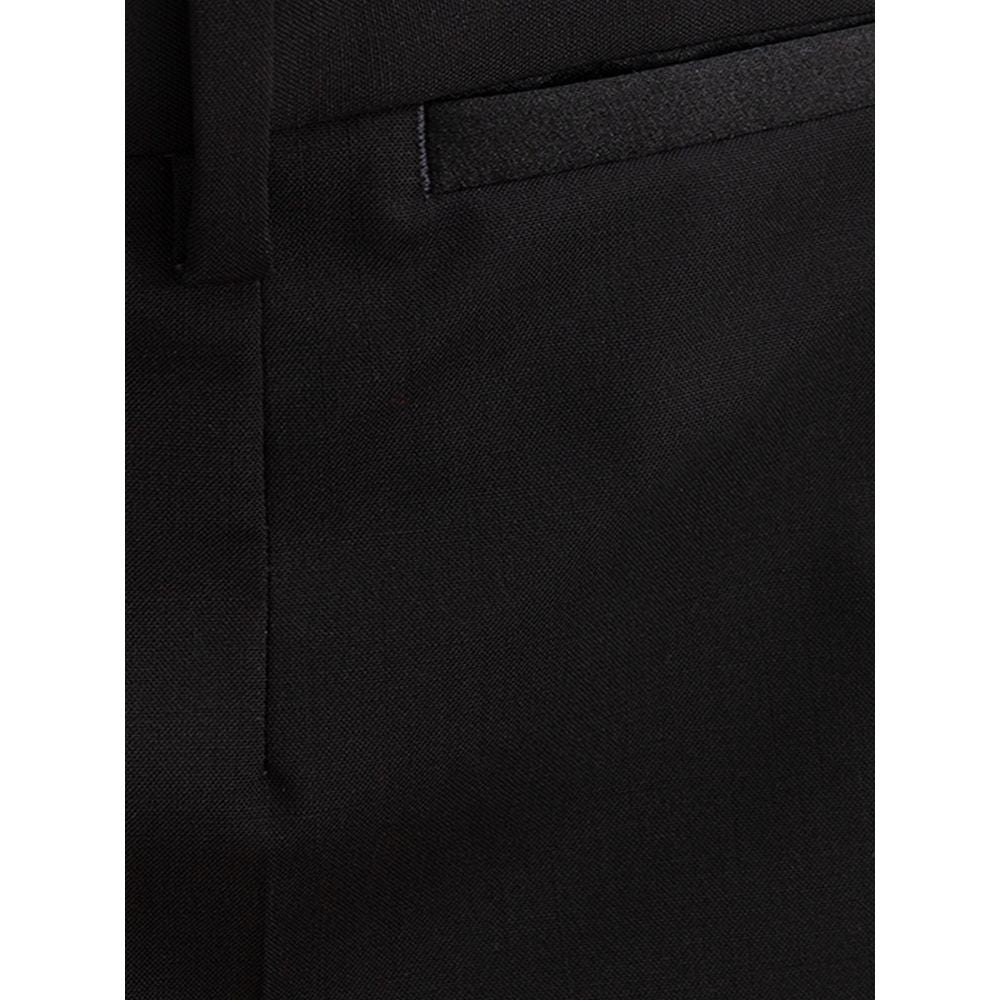 Black Wool Pant