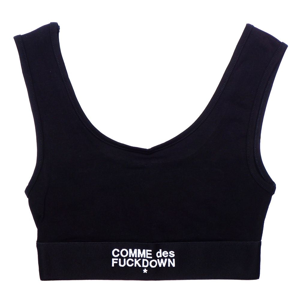 Black Cotton Tops & T-Shirt