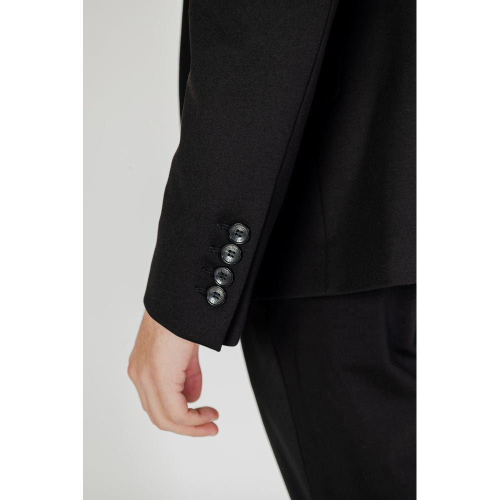 Black Polyester Blazer