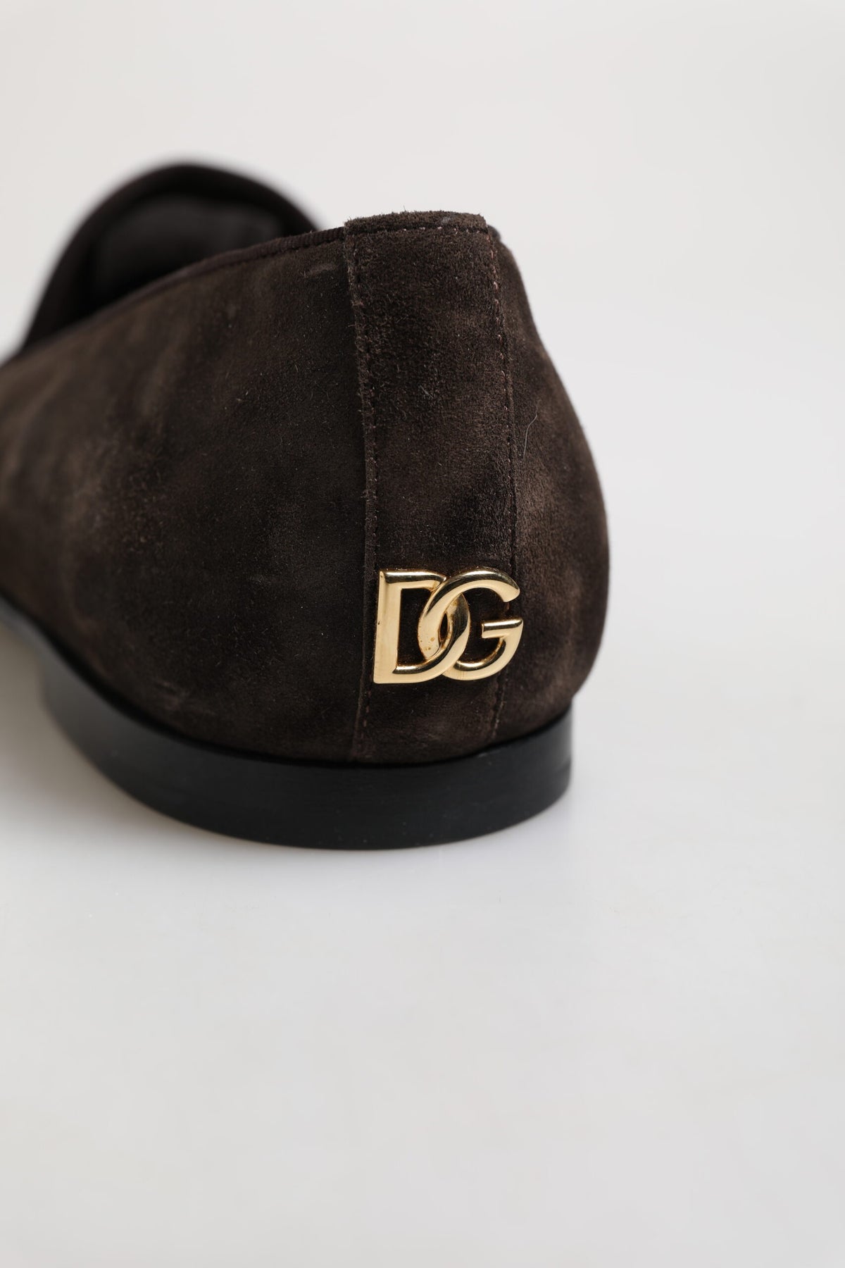Brown Velvet Leather Slip On Loafers Shoes