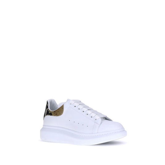 White Calf Leather Bos Taurus Platform Sneakers