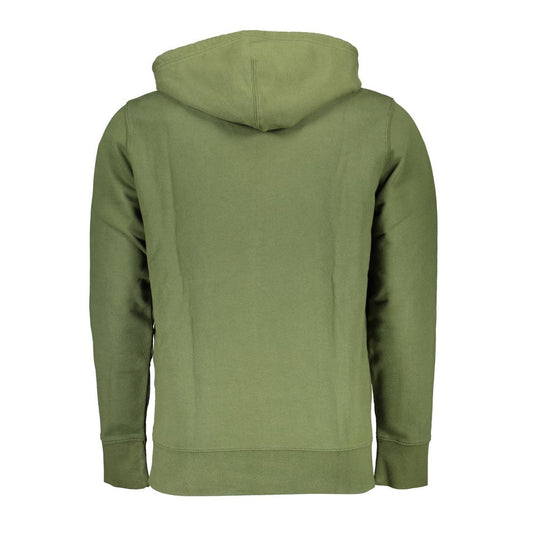 Green Cotton Men Sweater
