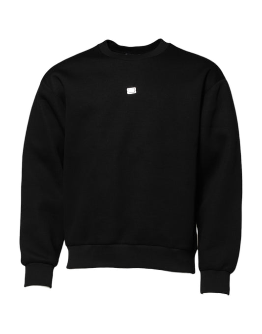 Black Modal DG Logo Plaque Pullover Sweater