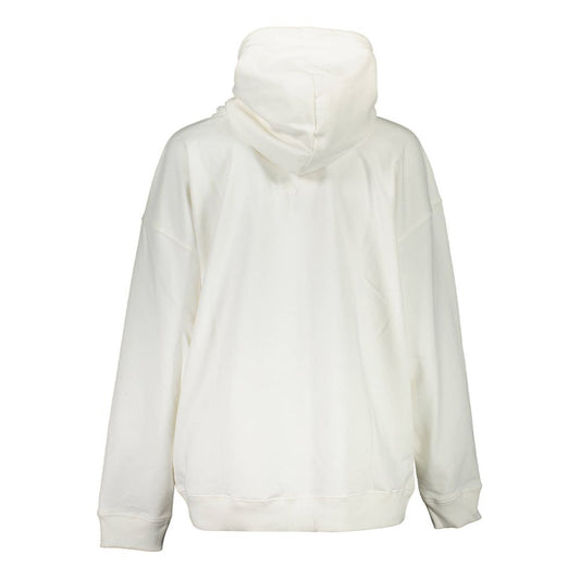 White Cotton Women's Hoodie