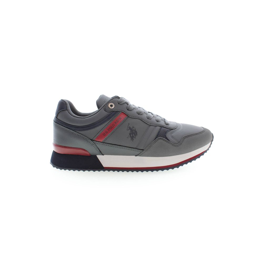 Gray Polyester Sneaker