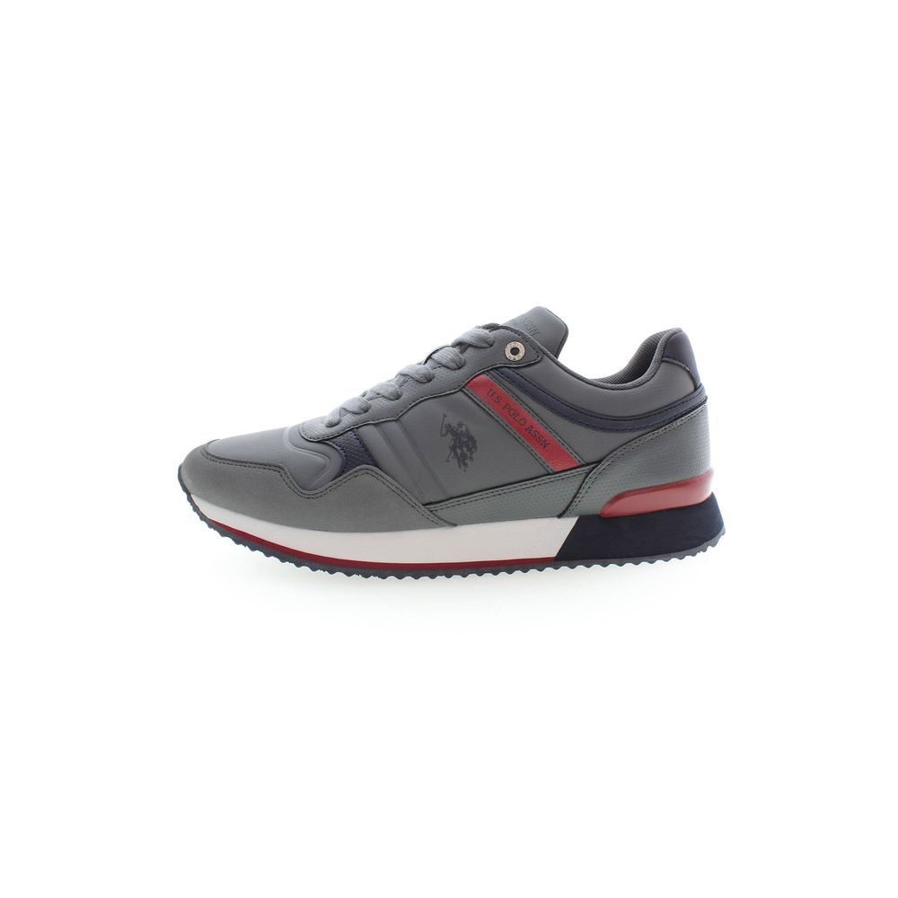 Gray Polyester Sneaker