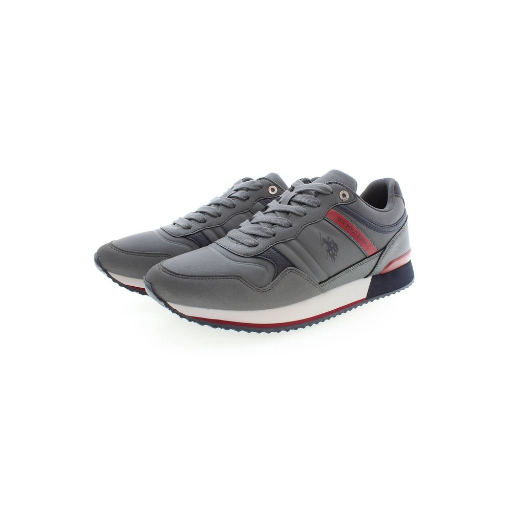 Gray Polyester Sneaker