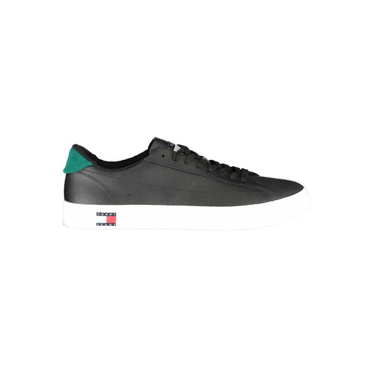 Black Polyester Sneaker