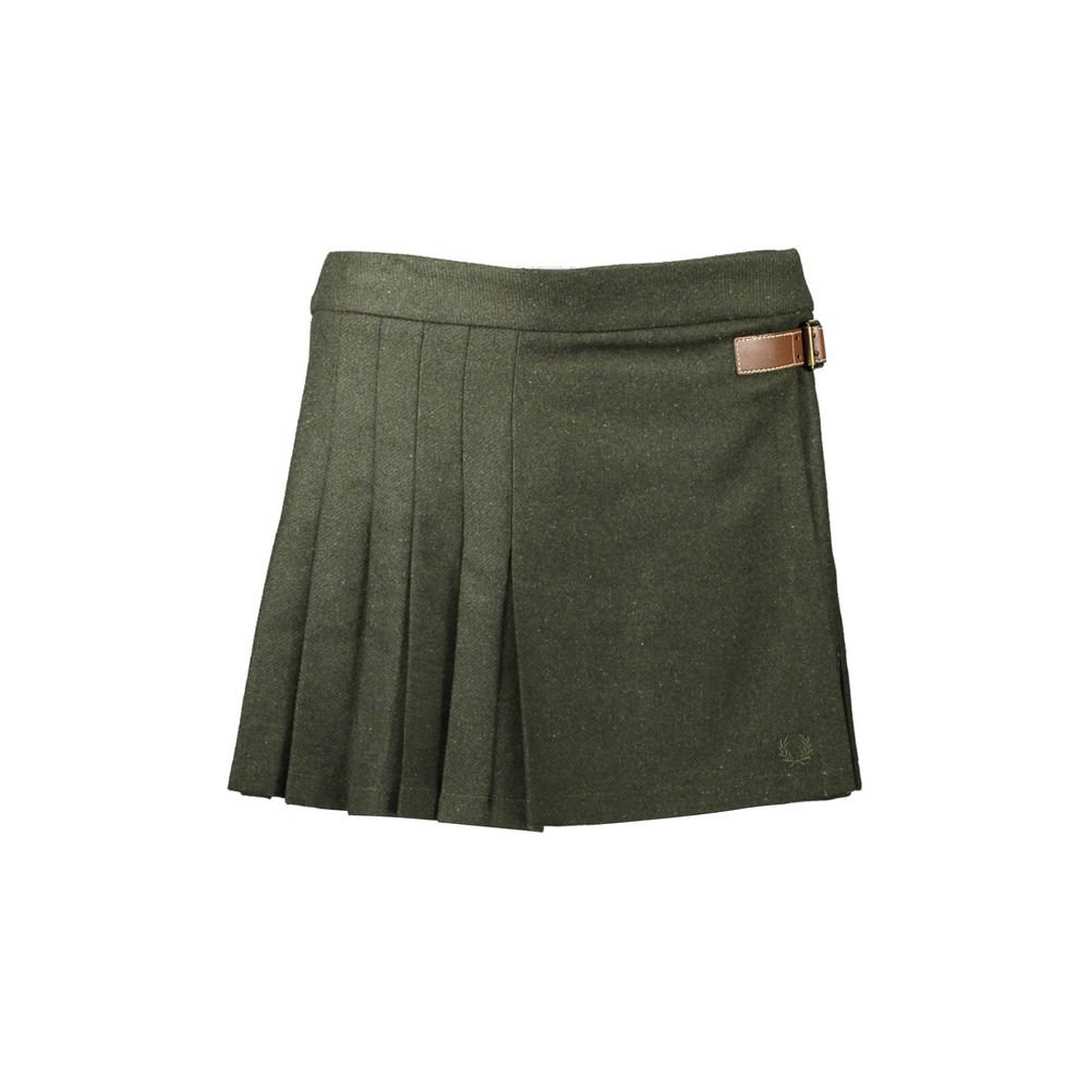 Green Polyester Skirt