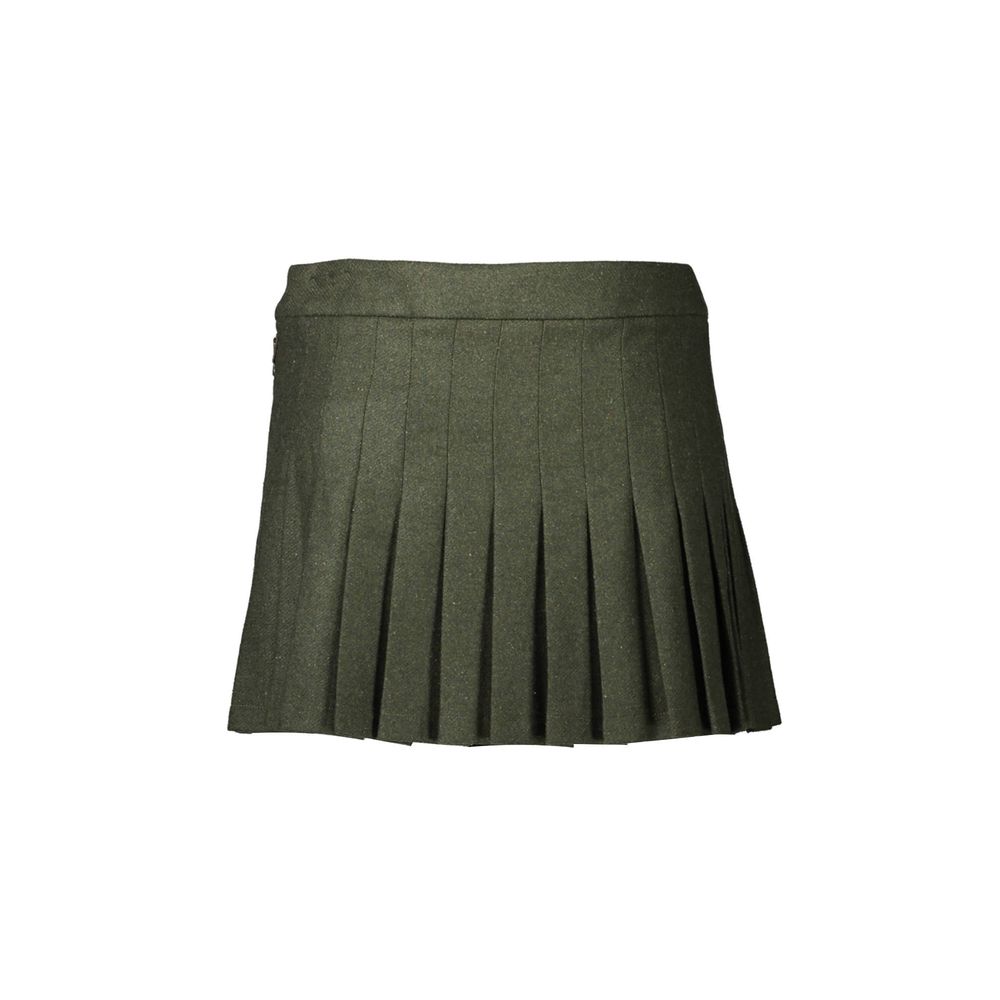 Green Polyester Skirt