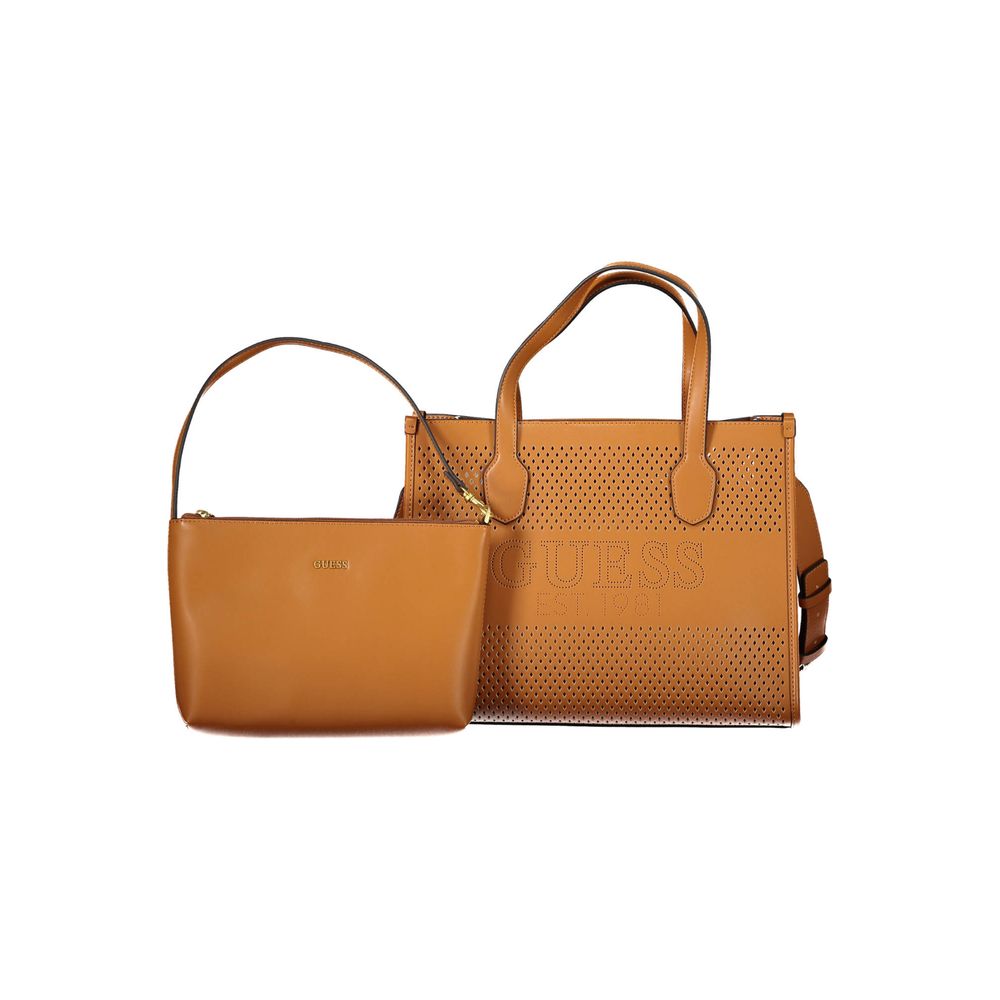 Marrone Poliuretano Female Handbag
