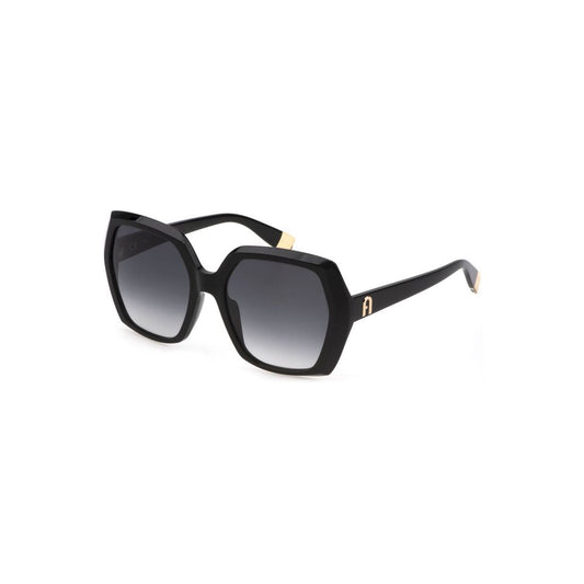 Black Acetate Women Sunglasses