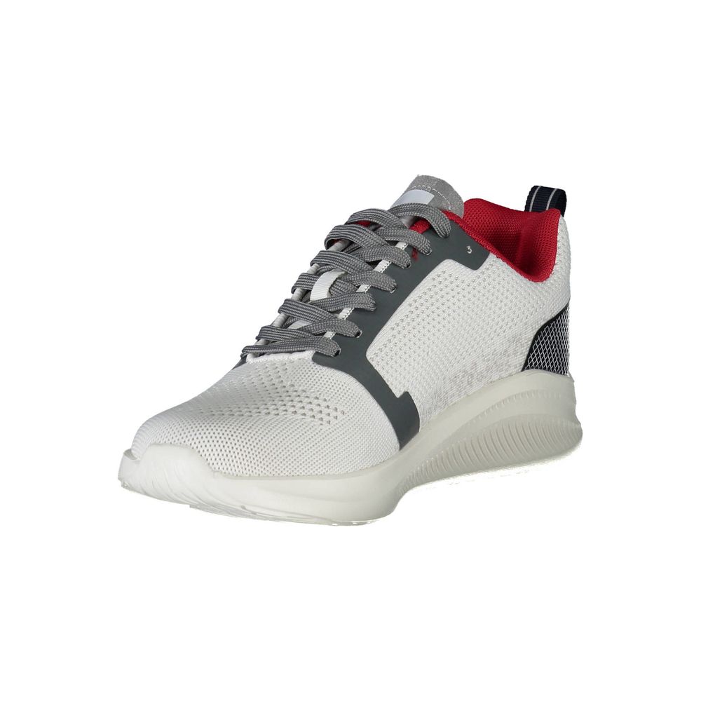 White Polyester Sneaker