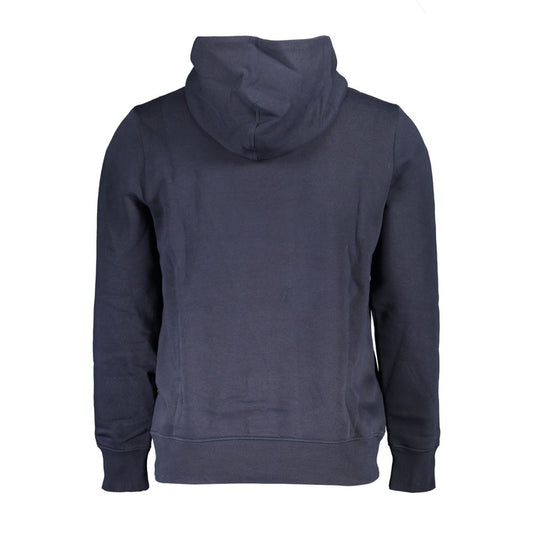 Blue Cotton Men Sweater