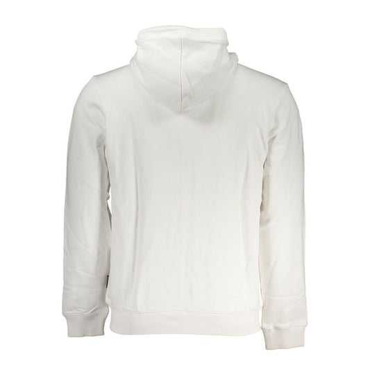 "Bianco Cotton Men's Sweatshirt with Hood"