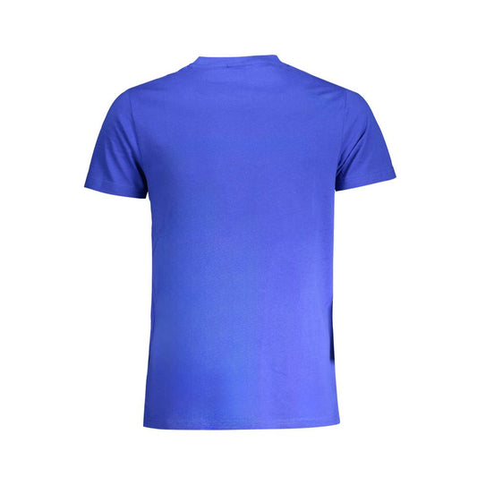 Blu Cotton Men T-Shirt