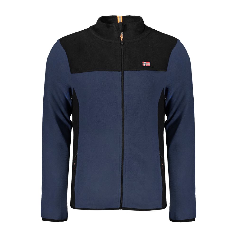 Blue Polyester Sweater