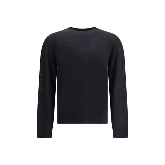 Black Fleece Wool Sweatshirt