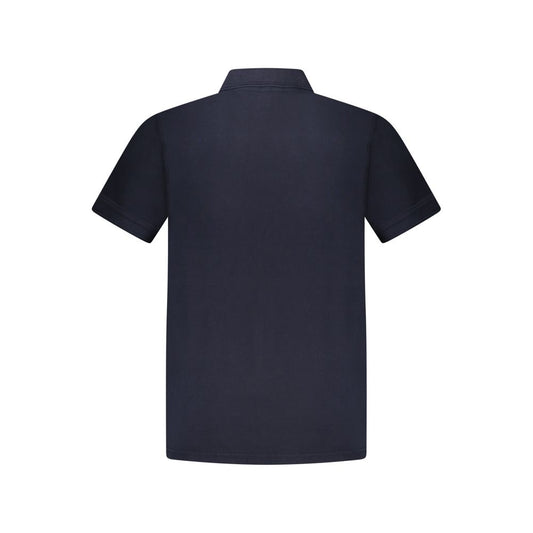 Blu Cotone Uomo Polo