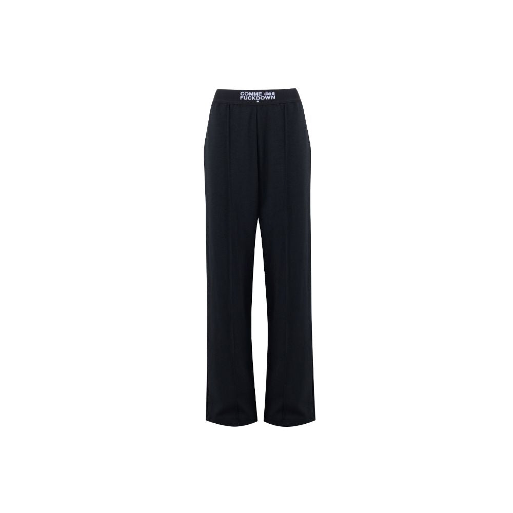 Black Polyester Jeans & Pant