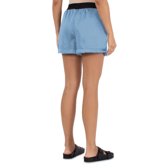 Blue Polyester Short