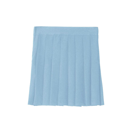 Blue Polyester Skirt