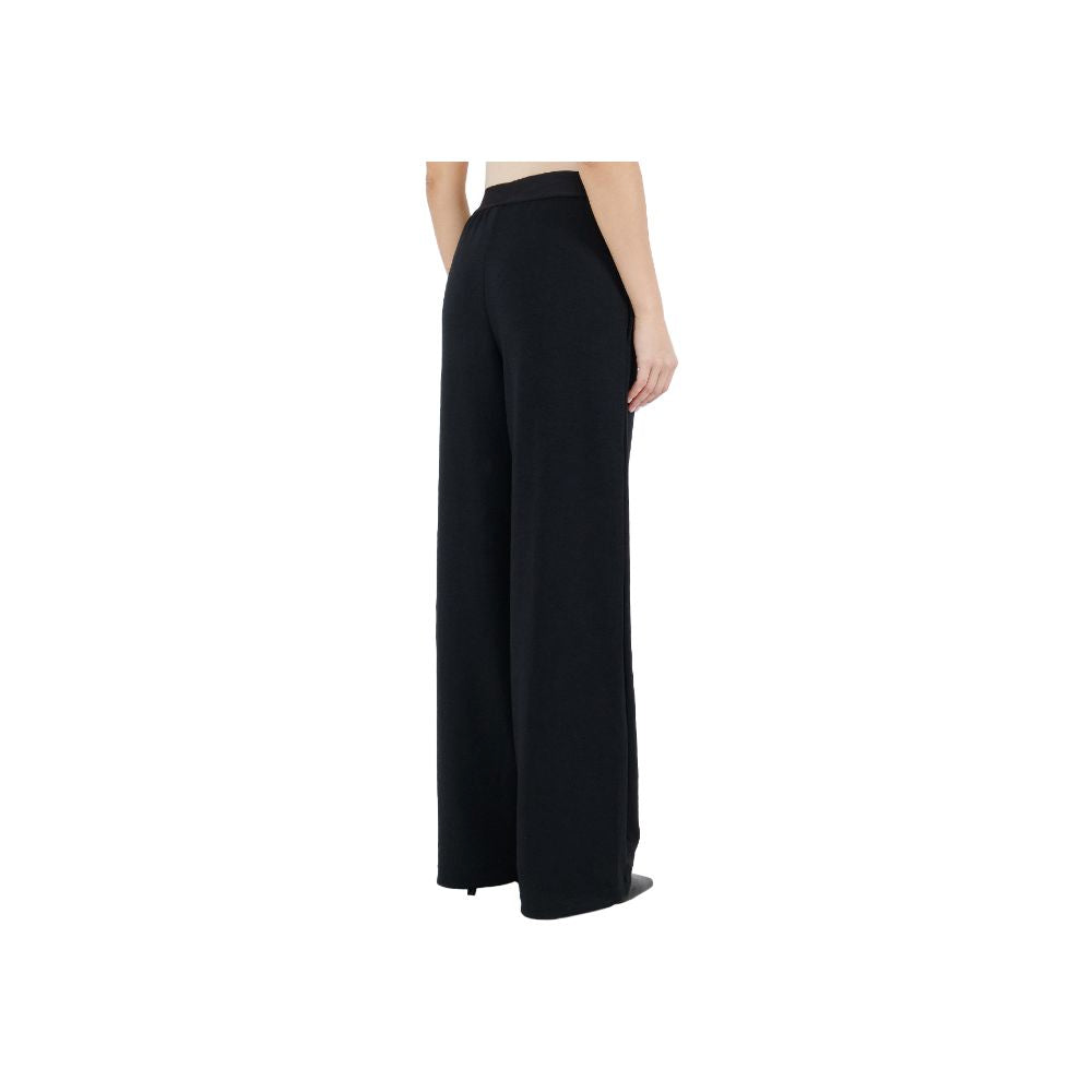 Black Polyester Jeans & Pant