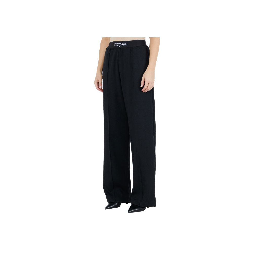 Black Polyester Jeans & Pant