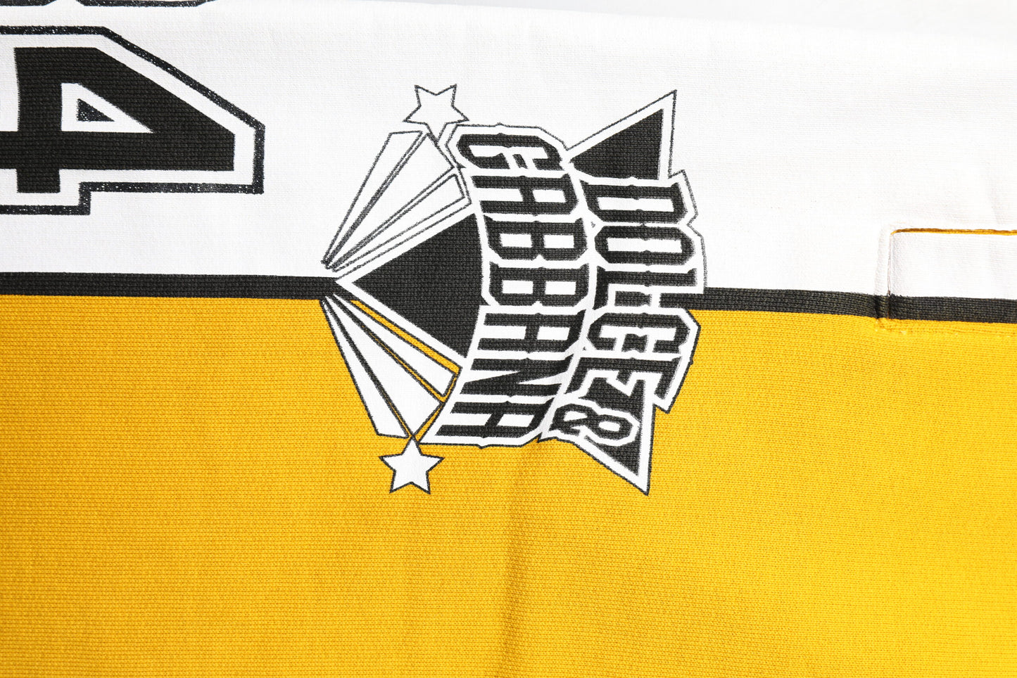 Yellow Cotton Logo Sweatpants Jogger Pants