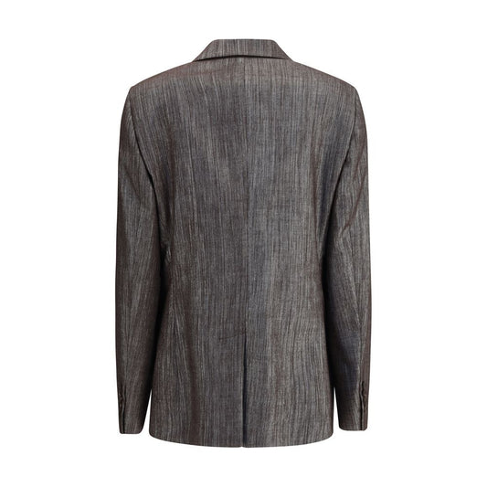 Yellow Polyester Blazer