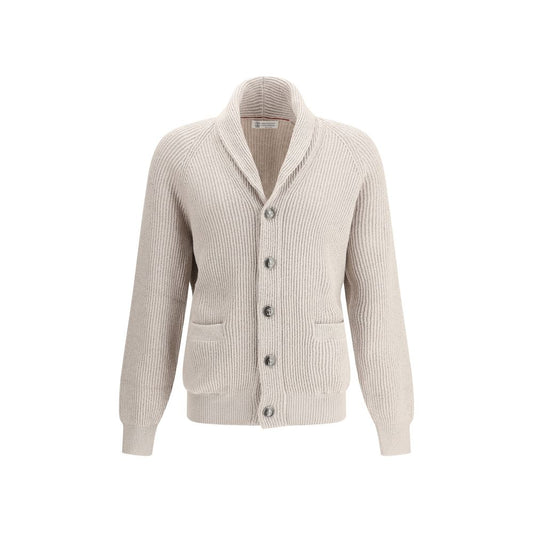 Beige Cotton Cardigan