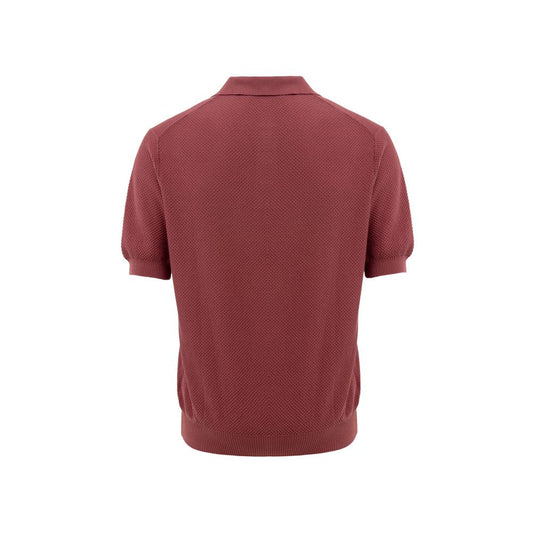Red Cotton Polo Shirt