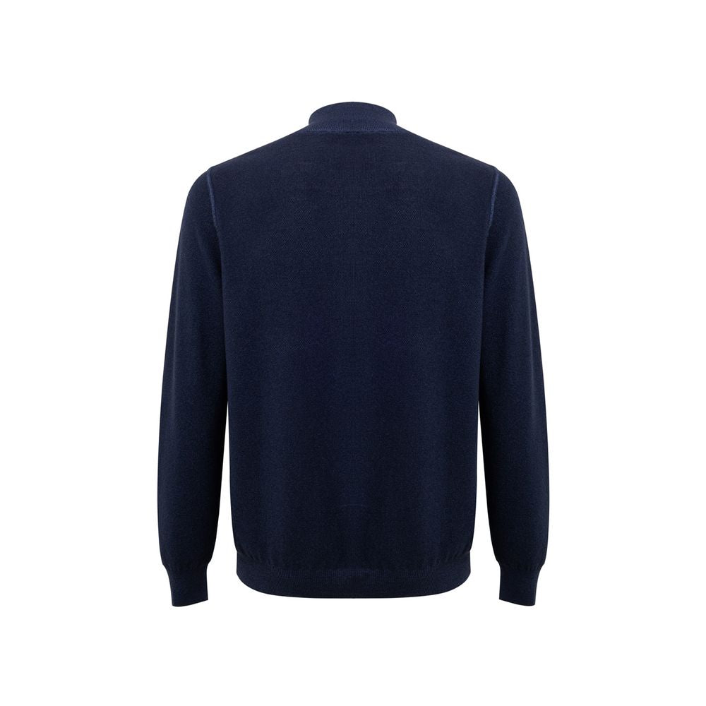 Blue Wool T-Shirt