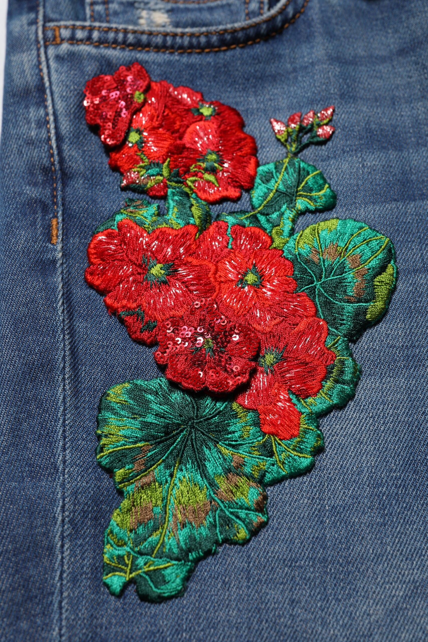 Blue Cotton Low Waist Skinny Denim Jeans