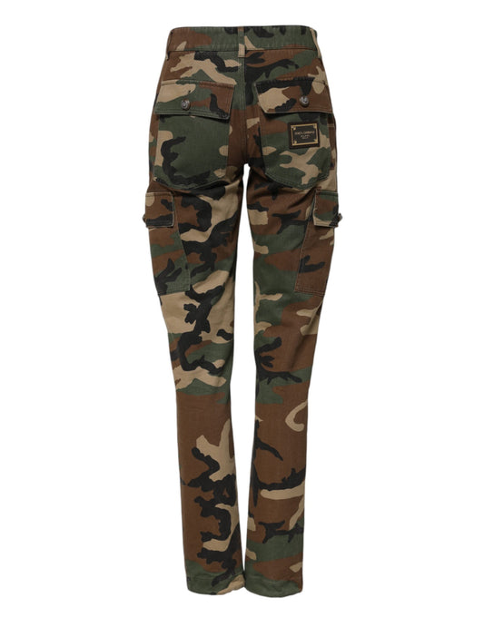 Multicolor Camouflage Cargo Pants