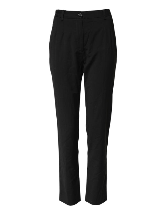 Black STAFF High Waist Tapered Pants