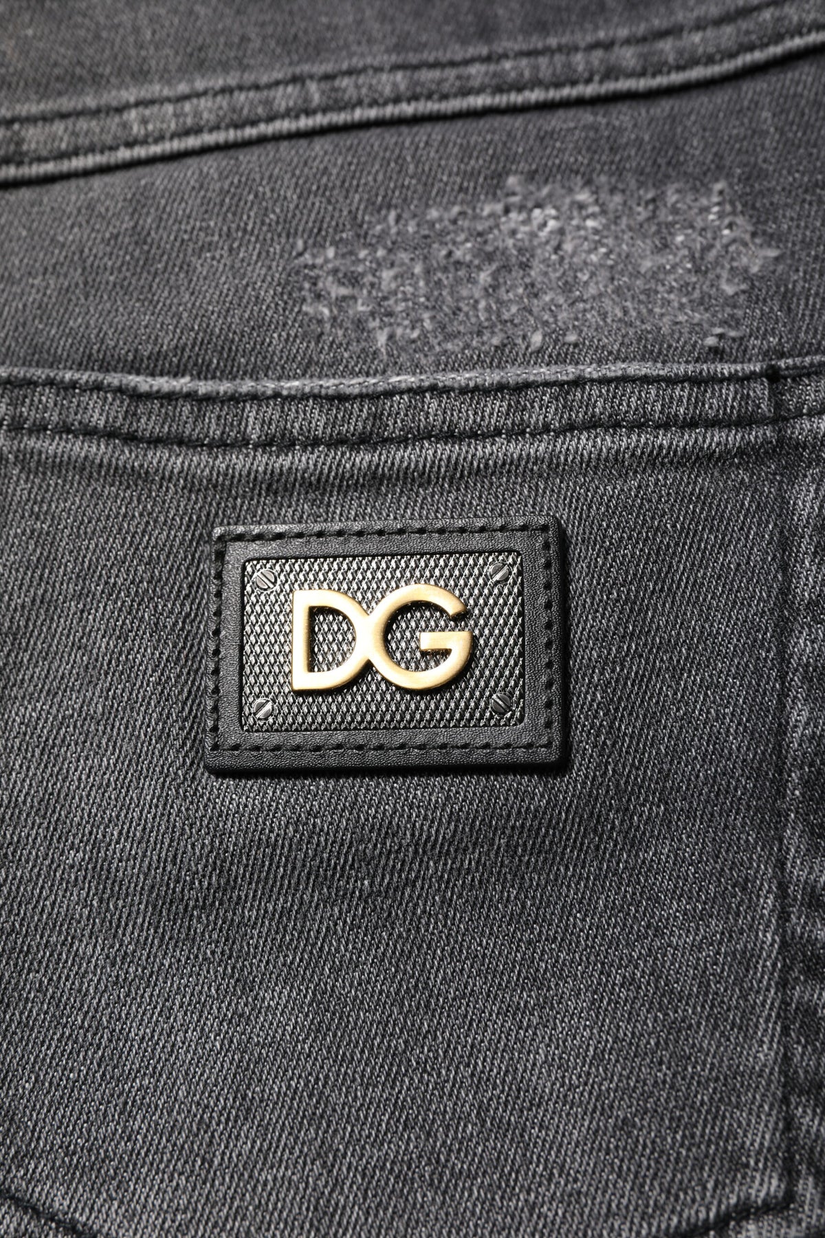 Dark Gray AUDREY Cotton Skinny Denim Jeans